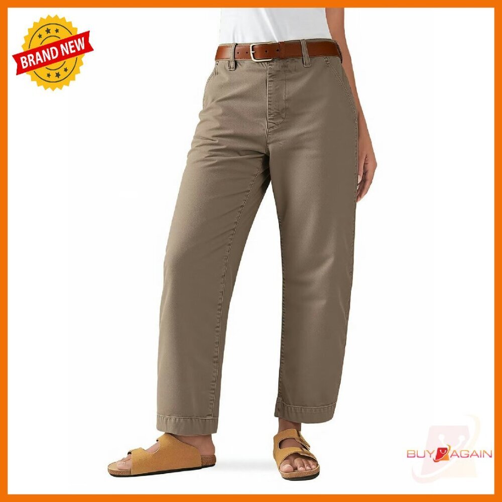 Straight Leg Low Rise Barrel Pants Stretchy Cropped Casual Vintage